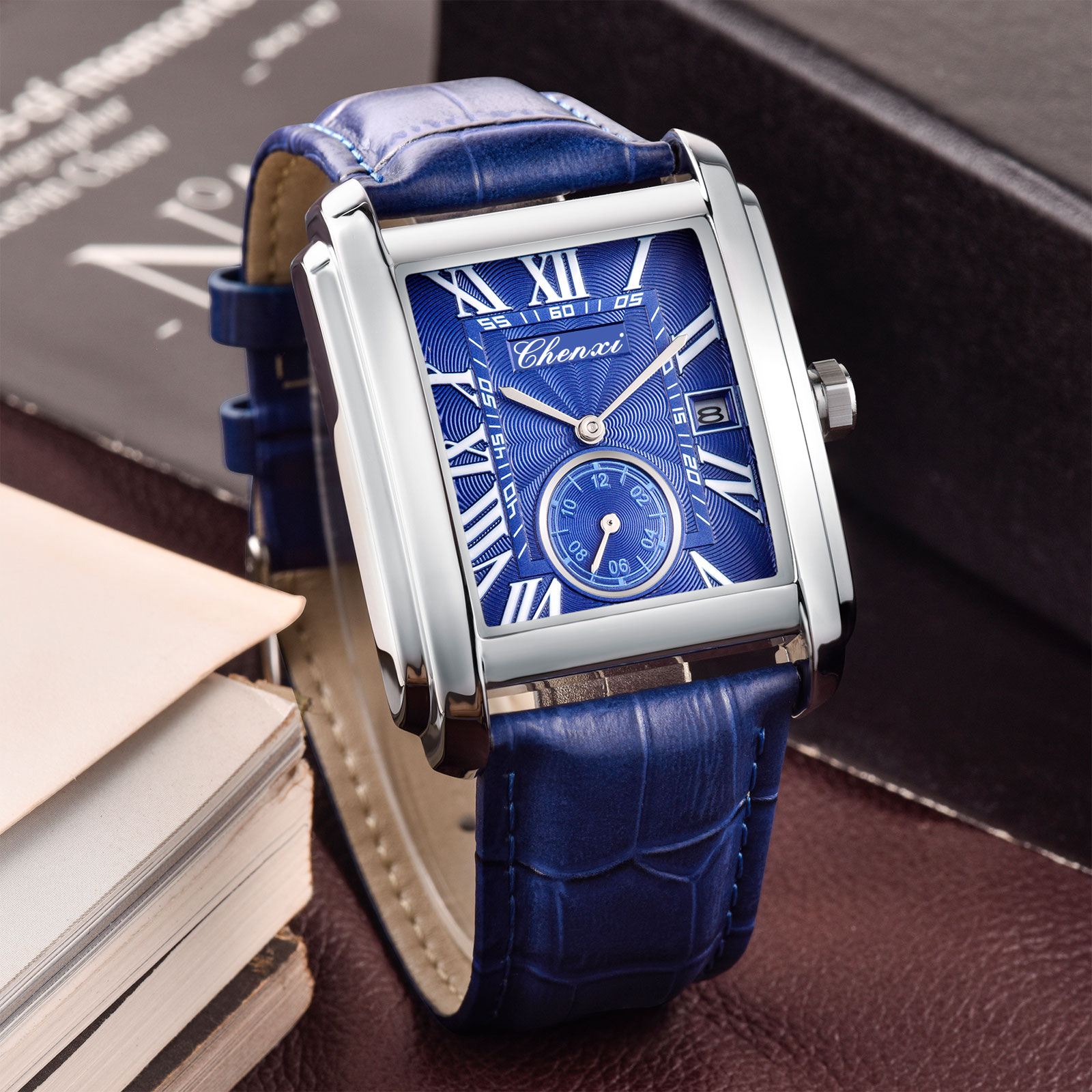 Chenxi 8216 New Fashion Boy Cl - Leather Watch Band Men recension och pris