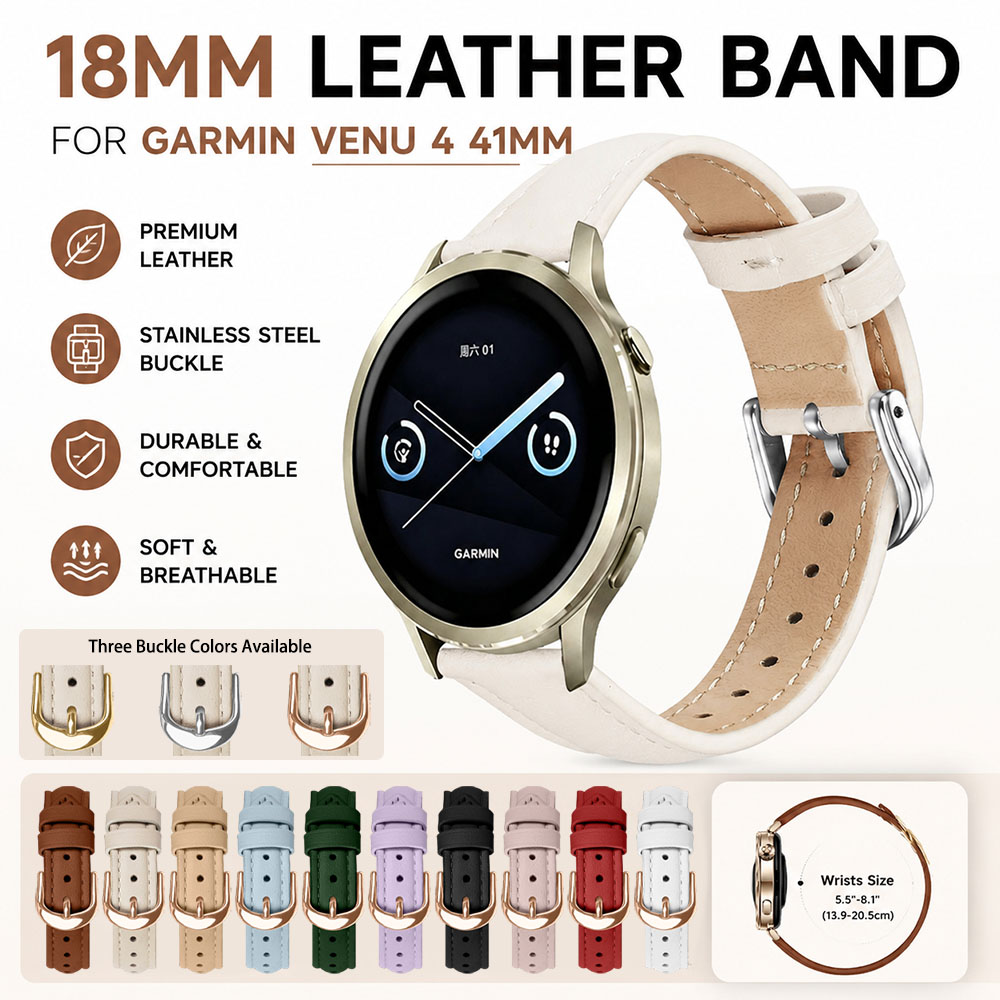 18mm Quick Release Leather Ban - Leather Strap Quick Release recension och pris