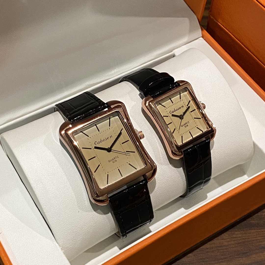 Couple Watch Quartz Movement B - Leather Watch Band Men recension och pris