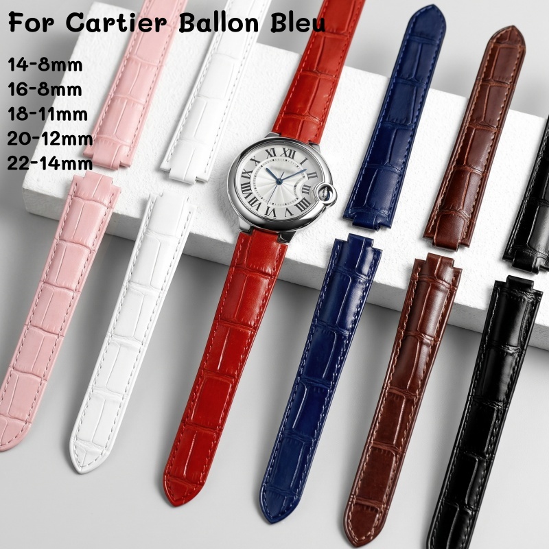 Leather Watch Strap Double Con - Cartier Watch Tank recension och pris