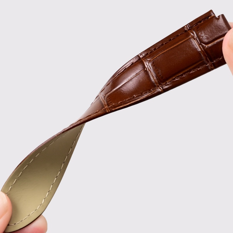 Leather Watch Strap Double Con - Cartier Watch Tank recension och pris